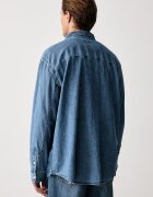 Levi's риза мъжка от деним MARIPOSA WORKER синя 0085D-0002