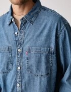 Levi's риза мъжка от деним MARIPOSA WORKER синя 0085D-0002