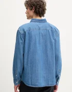 Levi's риза мъжка от памук AUTHENTIC BUTTON DOWN синя A7210