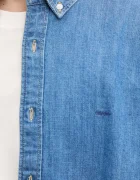 Levi's риза мъжка от памук AUTHENTIC BUTTON DOWN синя A7210