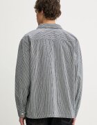Levi's риза мъжка от памук LS WORKER - WW x WORKWEAR тъмносиня с изчистена шарка 003O2