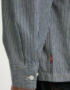 Levi's риза мъжка от памук LS WORKER - WW x WORKWEAR тъмносиня с изчистена шарка 003O2