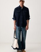 Levi's риза от джинс CLASSIC WORKER тъмносиня 19587