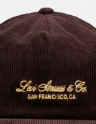 Levi's шапка с козирка от джинсова материя LAKESHORE кафява 007YN