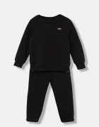 Levi's спортен комплект анцуг за бебе с памук HOODIE & JOGGER SET черен 6EP012