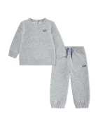 Levi's спортен комплект анцуг за бебе с памук HOODIE & JOGGER SET сив 6EP012