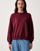 Levi's суичър дамски с памук EVERYDAY CREW бордо 0082J-0004