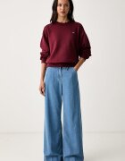 Levi's суичър дамски с памук EVERYDAY CREW бордо 0082J-0004