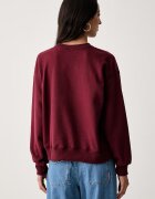 Levi's суичър дамски с памук EVERYDAY CREW бордо 0082J-0004