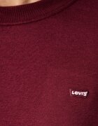 Levi's суичър дамски с памук EVERYDAY CREW бордо 0082J-0004