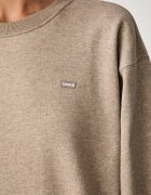 Levi's суичър дамски с памук EVERYDAY CREW кафяв 0082J-0007