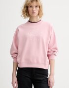 Levi's суичър дамски с памук GR VINTAGE BOXY CREW розов 005OZ