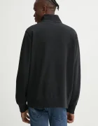 Levi's суичър мъжки от памук ORIGINAL HM 1/4 ZIP черен A8606