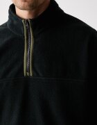 Levi's суичър мъжки от полар REDWOOD HALF ZIP черен 0084M
