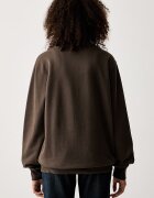 Levi's суичър от памук LSE_ORIGINAL HM 1/4 ZIP кафяв 001B9