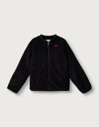 Levi's суичър с цип за деца от полар LT WT SHERPA JACKET черен 9ER308