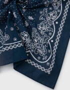 Levi's Тънък памучен шал в тъмносиньо с десен