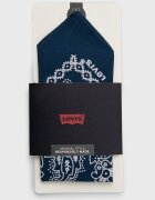 Levi's Тънък памучен шал в тъмносиньо с десен
