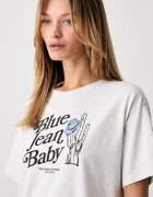 Levi's тениска дамска от памук GR ANYDAY сива 005HP