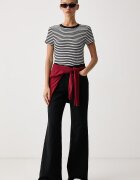 Levi's тениска дамска от памук с еластан ESSENTIAL BABY черна 0085R-0003