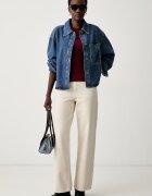 Levi's тениска дамска от памук с еластан HAYES червена 001J3