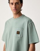 Levi's тениска мъжка от памук SS WORKWEAR PKT зелена 008AB-0000