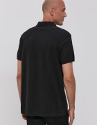 Levi's Тениска с яка мъжка в черно с изчистен дизайн