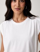Levi's топ дамски от памук PLEATED MUSCLE TANK бял 0085U
