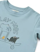 Liewood блуза с дълги ръкави за деца от памук Francis Placement LS T-shirt синя LW21025