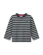 Liewood блуза с дълги ръкави за деца от памук Tyler Stripe LS T-shirt тъмносиня LW20354