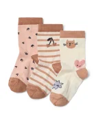Liewood чорапи за деца Silas Socks 3-Pack 3 броя розови LW15118