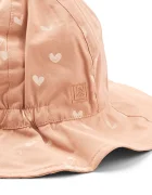 Liewood Детска памучна капела с две лица Amelia Reversible Sun Hat в розово LW17697