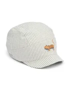 Liewood Детска памучна шапка с козирка Theon Soft Seersucker Cap в синьо LW20621