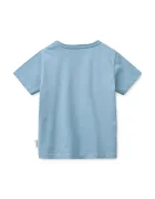 Liewood Детска памучна тениска Apia Placement Shortsleeve T-shirt в синьо с принт LW20678