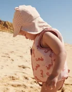 Liewood Детска шапка с козирка Senia Seersucker Sun Hat With Ears