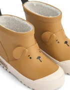 Liewood Детски гумени ботуши Jesse Bear Thermo Rainboot в кафяво LW20328