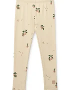 Liewood Детски клин Marien Printed Rib Leggings в бежово с десен LW20672