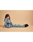 Liewood клин за деца Marien Printed Rib Leggings син със стандартна талия LW20672