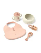 Liewood Комплект чинии за деца Mileah Baby Mealtime Set розов LW20421
