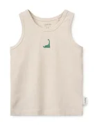 Liewood потник за деца от памук с еластан Faris Printed Tank Top 2-Pack бежов LW20660
