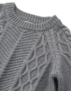 Liewood пуловер за деца от памук Ari Cotton Knit Jumper сив LW21426
