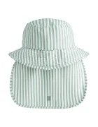 Liewood шапка с козирка за деца Damona Seersucker Sun Hat зелена LW21437