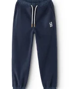 Liewood спортен панталон за деца Wendy Fleece Pants тъмносин със стандартна талия LW20905