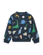 Liewood суичър за деца от памук Ridley Printed Sweatshirt тъмносин LW20989