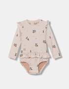 Liewood цял бански за бебе Sille Baby Printed Swimsuit бежов LW18935