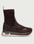 Liu Jo MAXI WONDER 104 маратонки дамски от велур кафяви BF6107PX962S3365