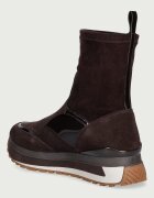Liu Jo MAXI WONDER 104 маратонки дамски от велур кафяви BF6107PX962S3365