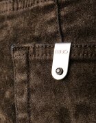 Liu Jo панталон дамски от кадифе кафяв със стандартна талия UF6231 D0363