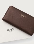 Liu Jo портфейл дамски от имитация на кожа кафяв AF6170 E1019
