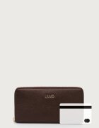 Liu Jo портфейл дамски от имитация на кожа кафяв AF6170 E1019